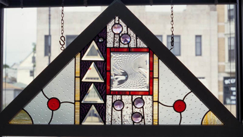 Beveled stained glass