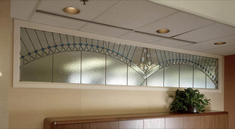 Corporate stained glass art