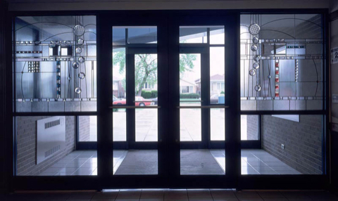 Public stained glass art 1995