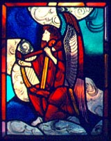 Edgar Miller stained glass panel